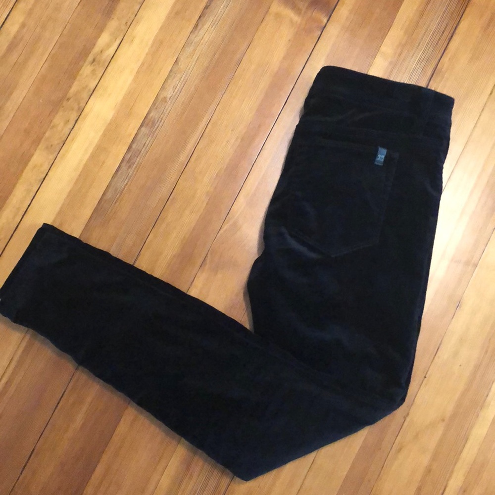 Black velvet Joe’s Jeans pants